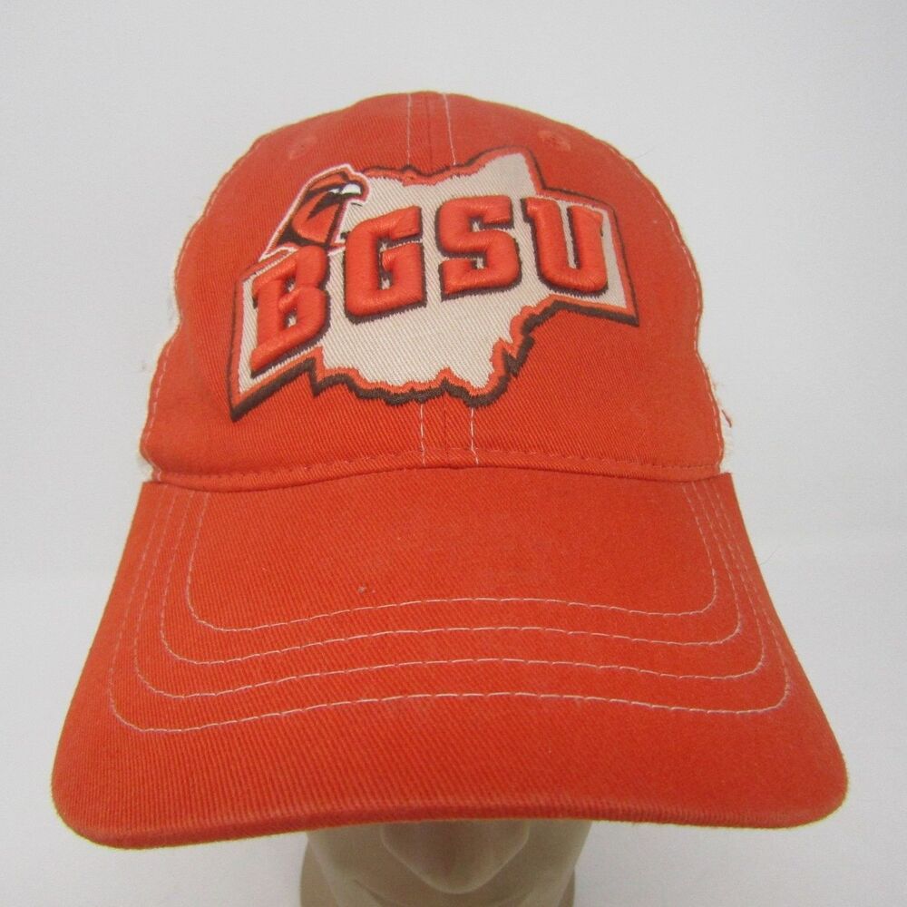 BGSU Bowling Green State Falcons Zephyr Orange White Trucker Hat Snapback Cap